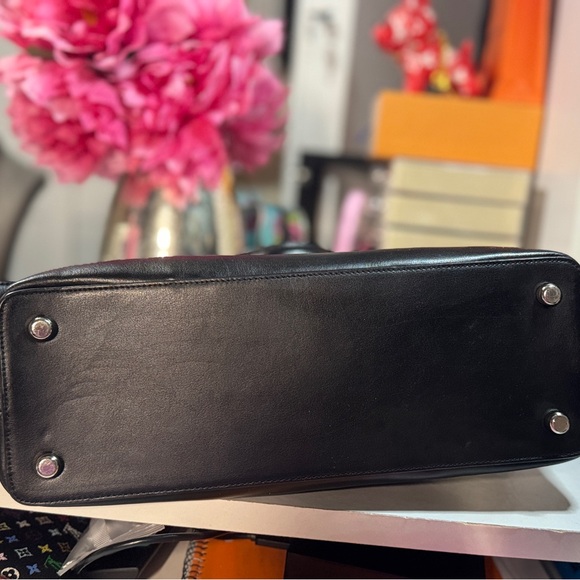 Coach Sierra Ranch floral satchel w strap black red flowers Alma style - Picture 7 of 9